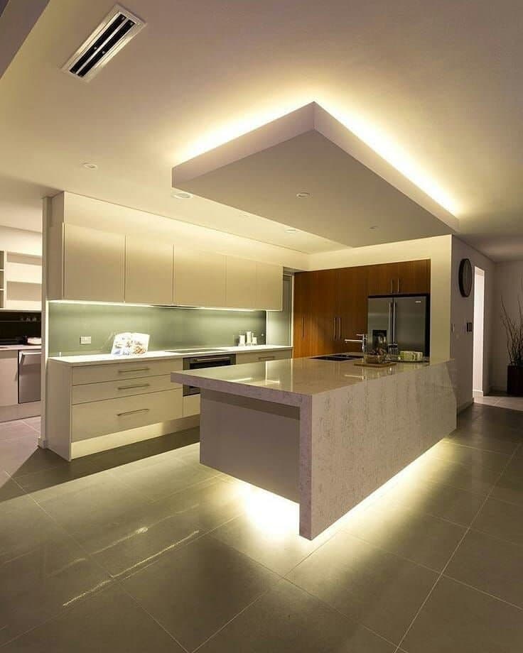 نورپردازی آشپزخانه مدرن